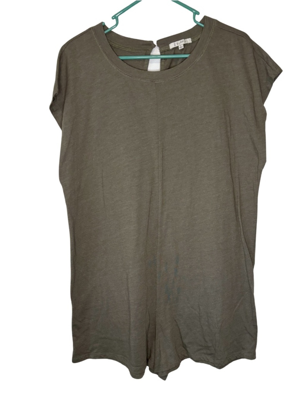Z Supply Olive Green Cap Sleeve Romper